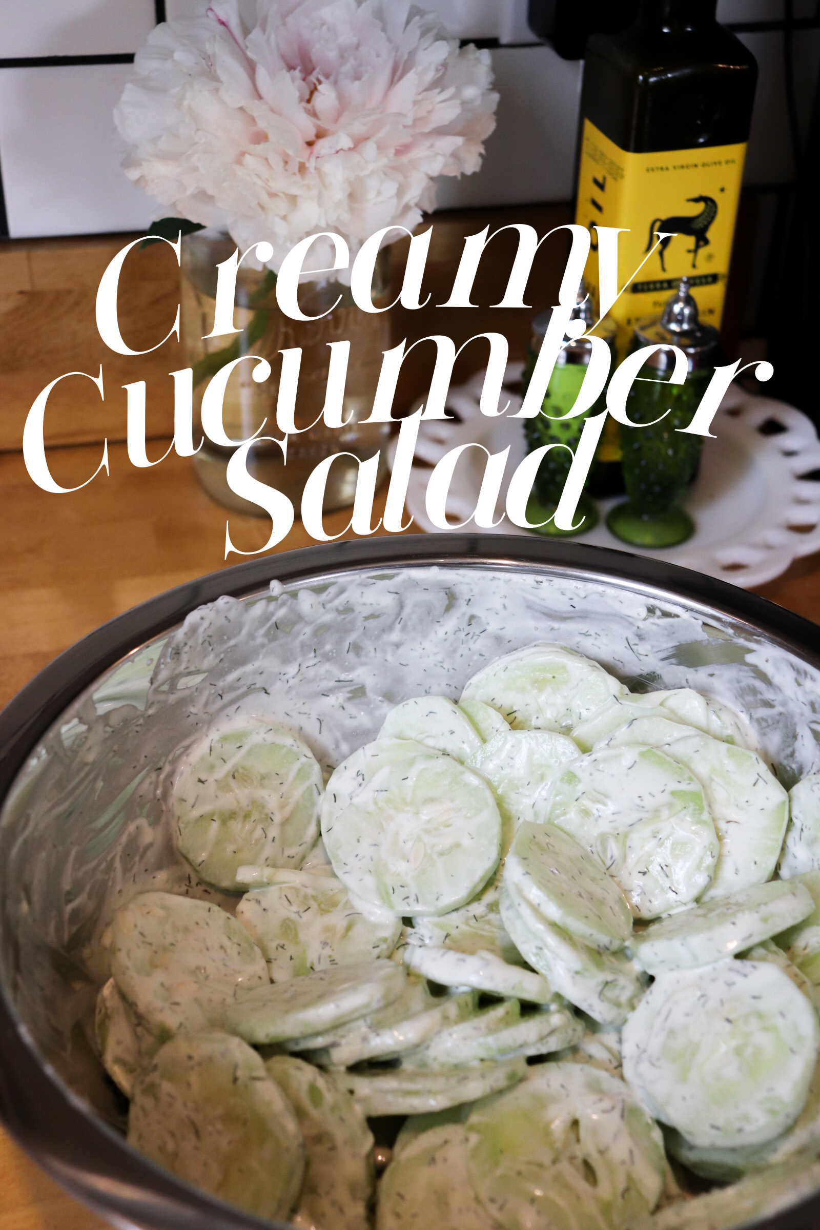 Creamy Dill Cucumber Salad